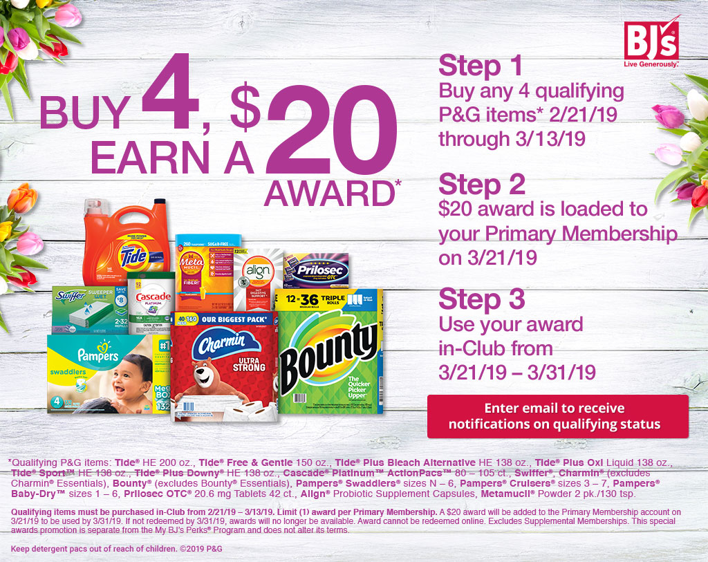 Buy 3, Earn a $20 Reward